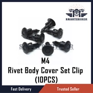 M4 RIVET BODY COVER SET CLIP PIN YAMAHA HONDA UNIVERSAL Y15 Y16 NVX XMAX NMAX SOLARIZ AVANTIZ RS150 VARIO VF3I RFS150