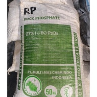 New Pupuk Daun Sawit Rp Rock Phosphate 50Kg 100% Ori