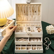 Jewelry Storage Box Jewelry Storage Box Jewelry Storage Large-Capacity High-End Exquisite Earrings E