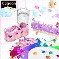 C5GOON 500ML Paint Brush Cleaner Watercolor Brush Rinser with Drain Cleaner Rinse Cup Paint Water Di