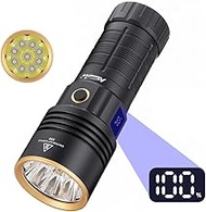 Alonefire X99 LED Torch 3500 Lumen Super Bright USB C Rechargeable Digital Display 4 Adjustable Mode
