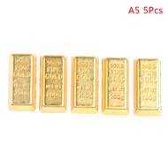 Picha 1:12 dollhouse Miniature Golden Brick มินิทองแดงตุ๊กตาบ้านอุปกรณ์เสริม