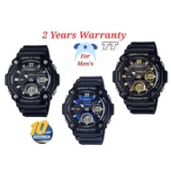 [2YEARS WARRANTY] Casio AEQ-120W 10 Years Battery life Men's Watch Digital Watch AEQ-120W-1AV AEQ-12