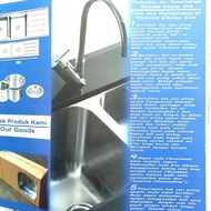 KITCHEN SINK KOSSAI K12050B, BAK CUCI PIRING 2 LUBANG DALAM STAINLESS