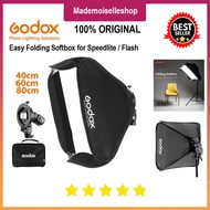 Godox 40x40cm S-Type Easy Folding Softbox for Flash Speedlite Mirrorless DSLR - For TT520 TT560 TT60
