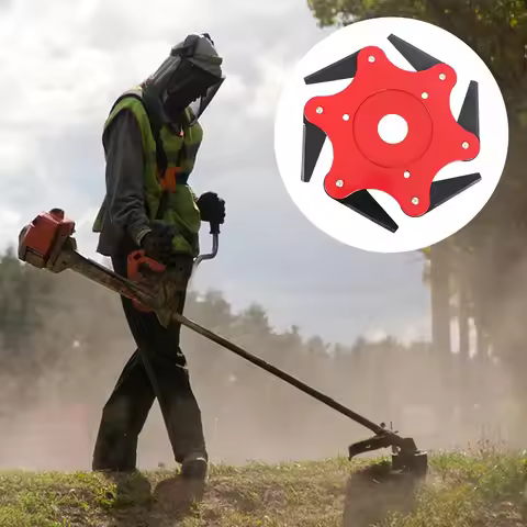Steel Cutter Head Steel Trimmer Head 6 Teeth Sturdy Grass Trimmer Blade Durable Steel Razor Trimmer 