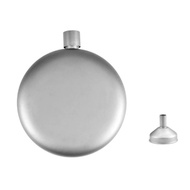 Ultra-Light 180ml Titanium Flask with Funnel Screw Cap Seal Portable Wine&amp Whiskey Bottle for Men