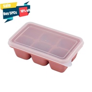 YQ2 Kitchen Mini Ice Tray Ice mould Homemade Silicone Soft Bottom Ice Box Refrigerator Frozen Ice Cube Box With lid Ice