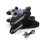 充電ドックステーション - Xboxコントローラー充電ステーション デュアルXbox 1充電器 USBケーブルと2つの充電式バッテリー、Xbox、Xbox One S、Xbox One X用ワ