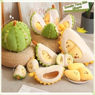 Cute Durian Plush Pillow Durian Simulation Pillow New Decompression Toy Cartoon Peeling Durian Doll 