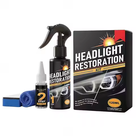Headlight Polishing & Restoration Kit, Professional Solution for Foggy, Yellowed & Scratched Headlam