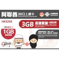 中國聯通 - 5G阿聯酋30日4GB+其後任用數據上網卡 | 電話卡 | 數據卡 | SIM卡