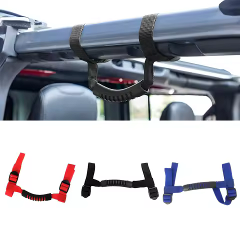 Car Armrest Top Grab Handles Grip Bar Pulling Tab Roll Bar Mount For Jeep Wrangler CJ TJ JK JL Sport