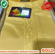 BAJU Koko Pria Dewasa Wadimor 999 Gold Lengan Panjang Atasan Muslim OR