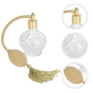 perfume bottle refillable perfume bottle 100ml clear crystal vintage golden long spray luxury atomiz