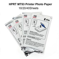 HPRT MT53 Label Printer Photo Paper Adhesive Backing Self-adhesive 10 Sheets /20 Sheets /40 Sheets