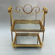 Bekas Dulang Tray Raya Kuih candy cake bekas gula gula bekas kek Mewah Ready Stock Gold Stainless St