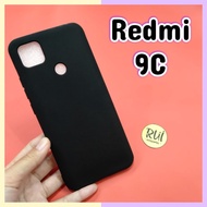 Case Hitam Redmi 9C Black Matte XIAOMI Softcase Polos Slim Silikon HP