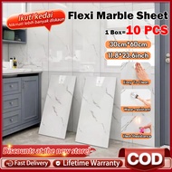 10PCS Flexi Marble Sheet Imitation Ceramic Waterproof Wall Sticker Marble Sticker Marble Wallpaper T