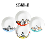 [CORELLE] MOOMIN Friends Edition 17.1cm Plate 4p Set / Dinnerware / Tableware