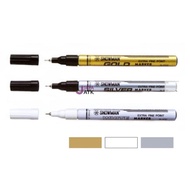 NEW Spidol Snowman Extra Fine Marker Silver/Emas/Putih Kecil