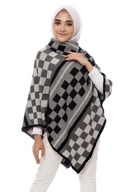 Blus Poncho Rajut wanita Outer Poncho Square