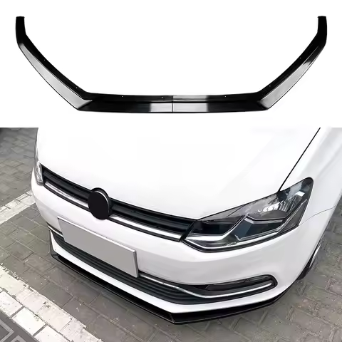 Front Bumper Spoiler Body Kit Diffuser for VW Polo 6R 6C 2009-2017 Front Lip Chin Splitter Protector