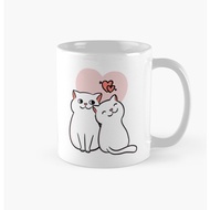Cute Peach and Goma Plush Cup Mug
