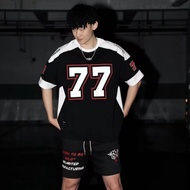 Deven T Shirt For Man Baju Tshirt Lelaki Oversize T Shirt Men No. 77 Ice Hockey Uniform American Sho