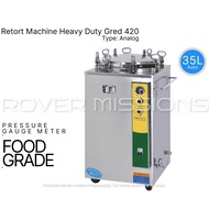 Retort Machine 35 Liter FOOD GRADE 420 Model Analog Meter