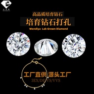 Minimalist Necklace Style Round Artificial Diamond HPHT Laboratory CVD Cultivation Diamond Loose Sto