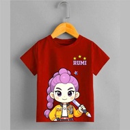 Big rumi girls t-shirt demon hunter rumi t-shirt/ short-sleeved t-shirt/