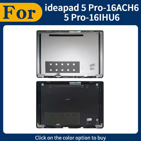 Silver/Gray New 5CB1C74896 5CB1C74897 For Ideapad 5 Pro-16ACH6 5 Pro-16IHU6 Rear Lid Lcd Back Cover 