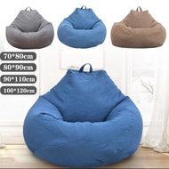 (Bean bag cover) Pouf Puff Couch Tatami Living Room Large Small Lazy Sofas Cover Chairs Without Fill