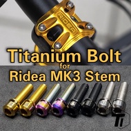 Titanium Bolt for Ridea MK3 Stem Cap Birdy | Accessories adapter adjustment Foldie | Titanium Screw