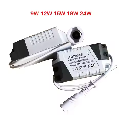 LED Driver 8-18W/ 8-24W Lighting Transformer Power Supply Adapter For Led Lamps Strip AC 185-265V Pa