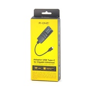 TYPE C TO LAN - USB TYPE-C TO LAN RJ45 ADAPTOR - TYPE C TO GIGABYTE OTHERNET CONVERTER R-ONE BRAND -