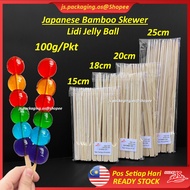 Lidi Jelly Ball Lidi Oden 15cm/18cm/20cm/25cm - 100g Japanese Bamboo Skewer Sausage Eggroll Stick Corndog Stick Skewer