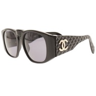 【日本直送】香奈兒 CHANEL COCO MARK 太陽眼鏡 MATELASSE 94305 塑膠 黑色 女性【二手】