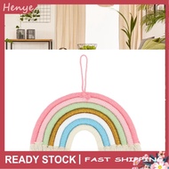 henye Wall Hanging Rainbow  Cotton Thread Easy Macrame 7 Colors for Photo Prop Home (BZ-701)