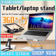 [✅Sg Seller] 5 Color 360° Rotating Laptop Stand Foldable Laptop Stand Height Adjustable Foldable (Fr