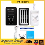 SMILEKIT Teeth Whitening Kit Smart 10-Minute Timer LED Blue Light | No Sensitivity | 4 Gel Pens | Wi