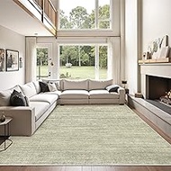 Washable Rugs 6x9, Low Pile Area Rugs for Living Room - Non Slip and Stain Resistant Soft Thin 6x9 R