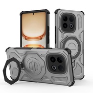 Ốp lưng cho Vivo iqoo Z10 Turbo Z10 Turbo Pro Vỏ điện thoại bốn góc chống rơi kim loại có thể xoay d