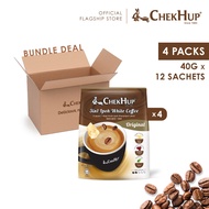 Chek Hup Ipoh White Coffee Original 40g x 12s [Bundle of 4]