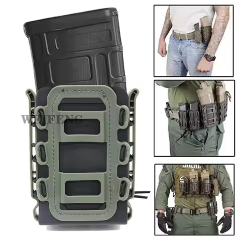 Tactical 5.56 Magazine Pouch for M4 AR15 M16 AK TPR Scorpion Rifle Fast Mag Holder Holster Hunting A