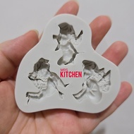 ANGEL ANGELS SILICONE MOLD CONTAINS 3 FONDANT SILICONE MOLD