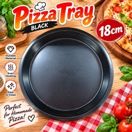 Round Pizza Pan Black | Pizza Baking Tray | Homemade Pizza & Baking Pan