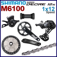 SHIMANO DEORE M6100 1X12 Speed Groupset Shifter Chain Cassette Type Cogs FOVNO CRANKSET MTB