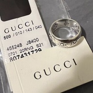全新正品 Gucci Blind for love 義大利製 925 純銀 戒指 尺寸20